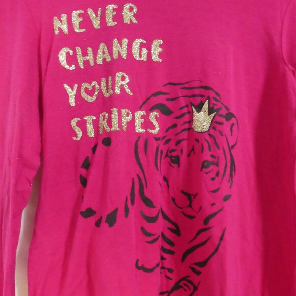 JUSTICE | 18/20 | Never Change Your Stripes Long Sleeve Graphic Tee - T-Shirt - Picture 6 of 15